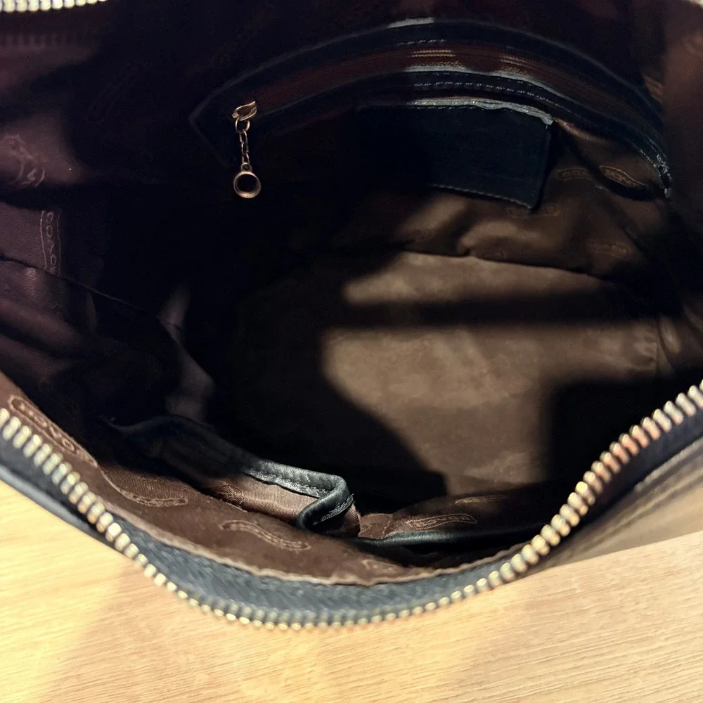 Coach Black‎ Leather Legacy Hobo Shoulder Bag Handbag 9823 Shoulder Bag